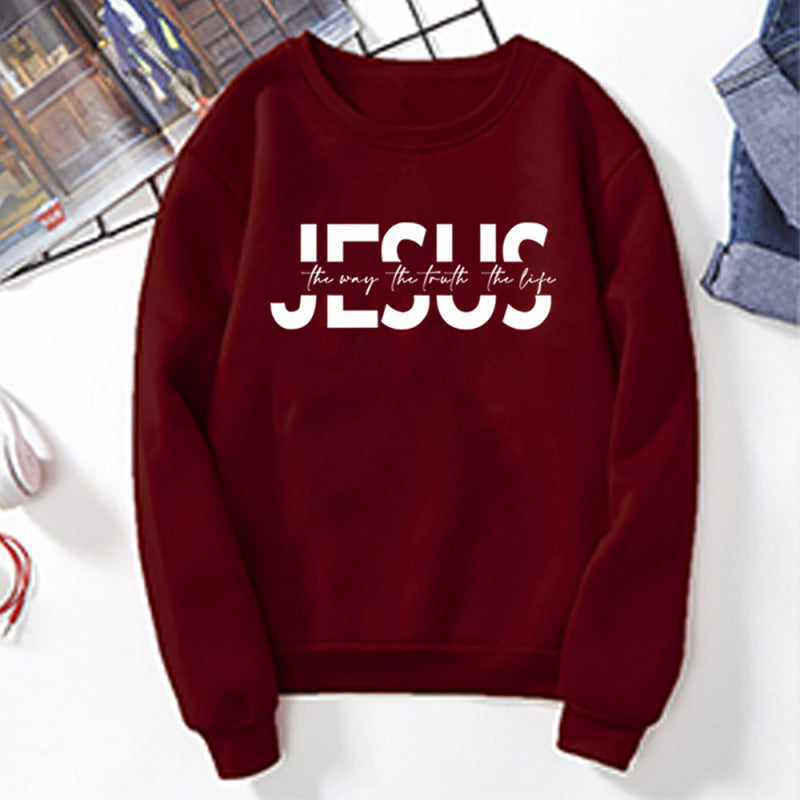 Kvinders afslappede sweatshirt med inspirerende citat og høj bærekomfort Skovae