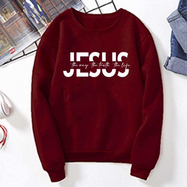 Kvinders afslappede sweatshirt med inspirerende citat og høj bærekomfort Skovae