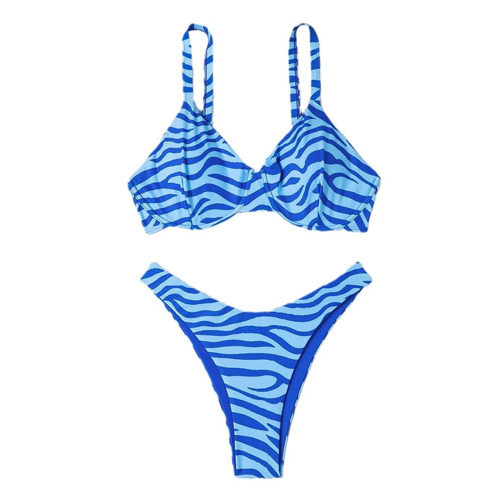 Dame Høj støtte Dyremønster Bikini Sæt Stilla
