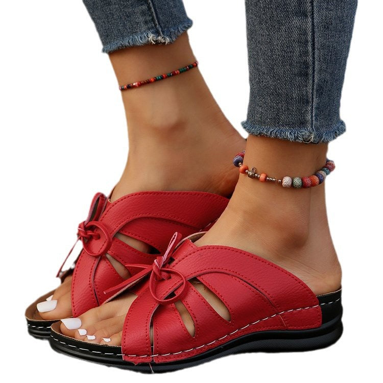 Dame sandaler med flettet design og komfortabel sål Stilla
