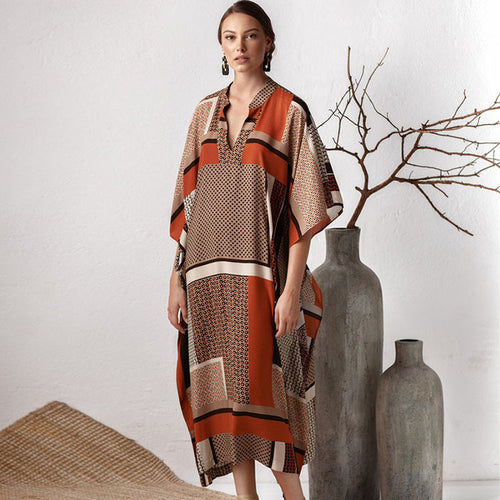 Dame Kaftan med moderne farvespil og stilfuld snit Stilla