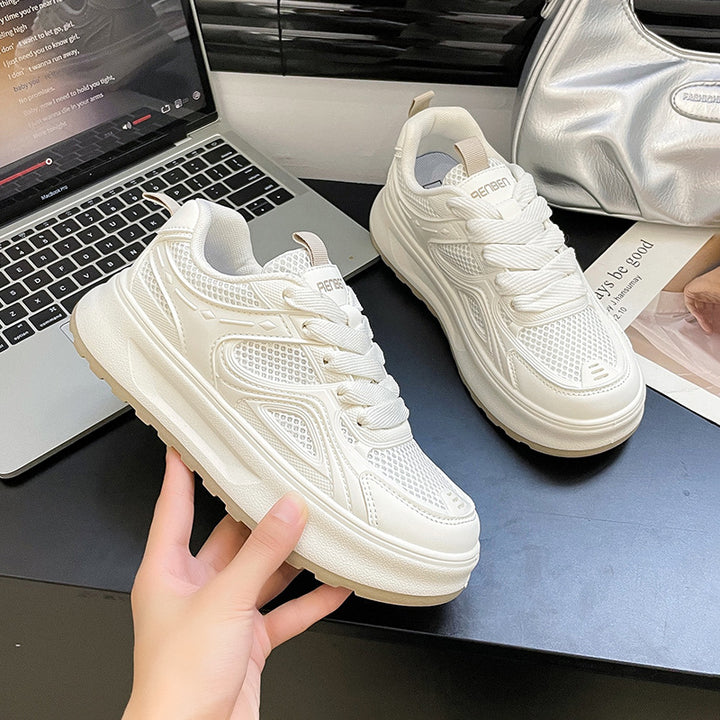 Dame Åndbare Sneakers med stødabsorberende Sål og moderne Design Stilla