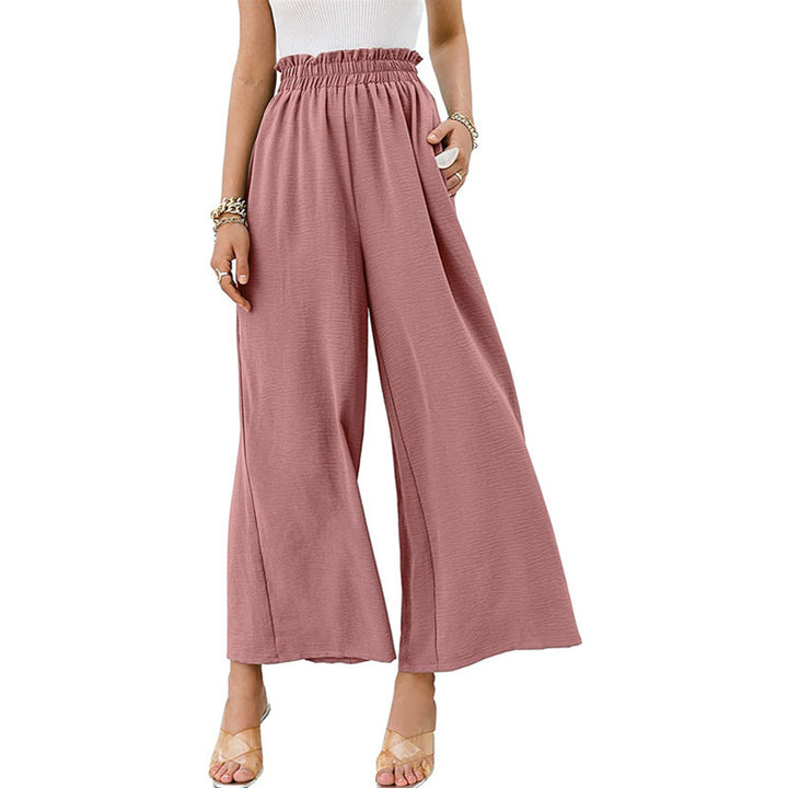 Dame Elegant og vid sommerbuks med elastisk talje Stilla
