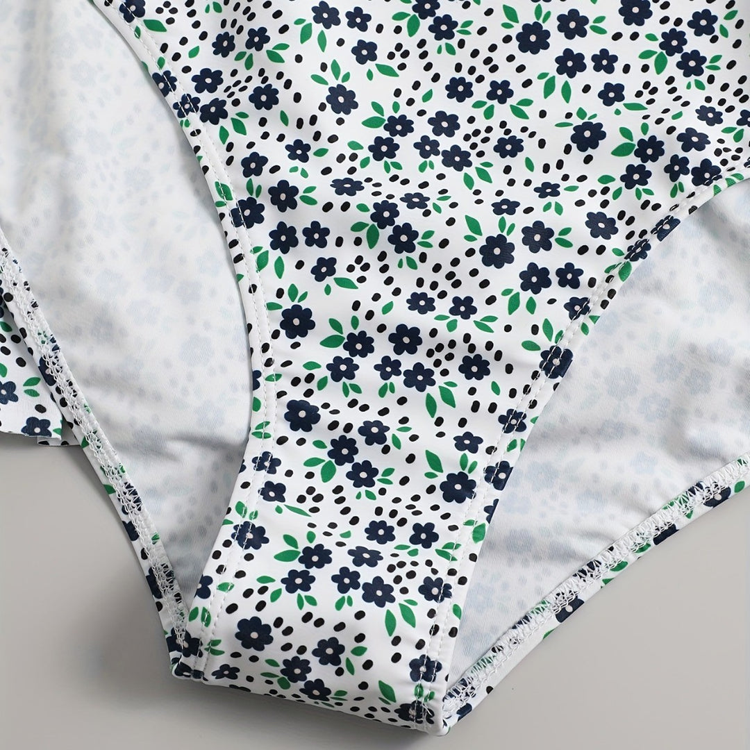 Dame Strandkjole med floralt design Skovae