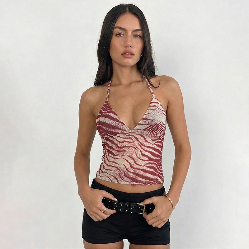 Dame dyreprint top Skovae