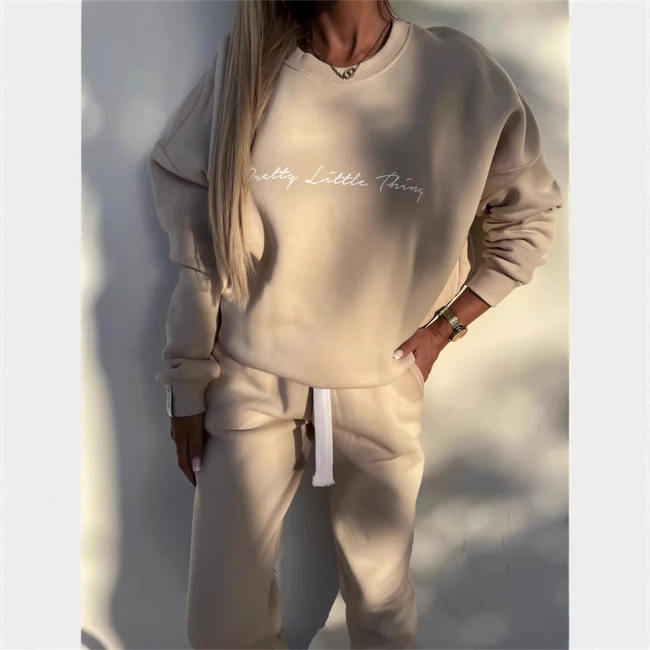 Dame komfortabelt Sweatshirt og Joggingbukser-Sæt Stilla