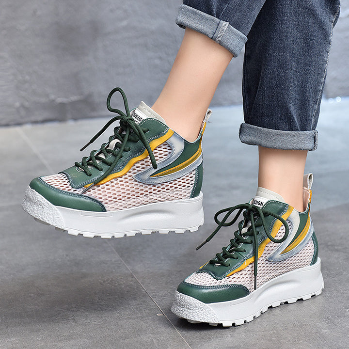 Dame High-Top Sneakers med åndbar mesh-overflade og skridsikker sål Stilla