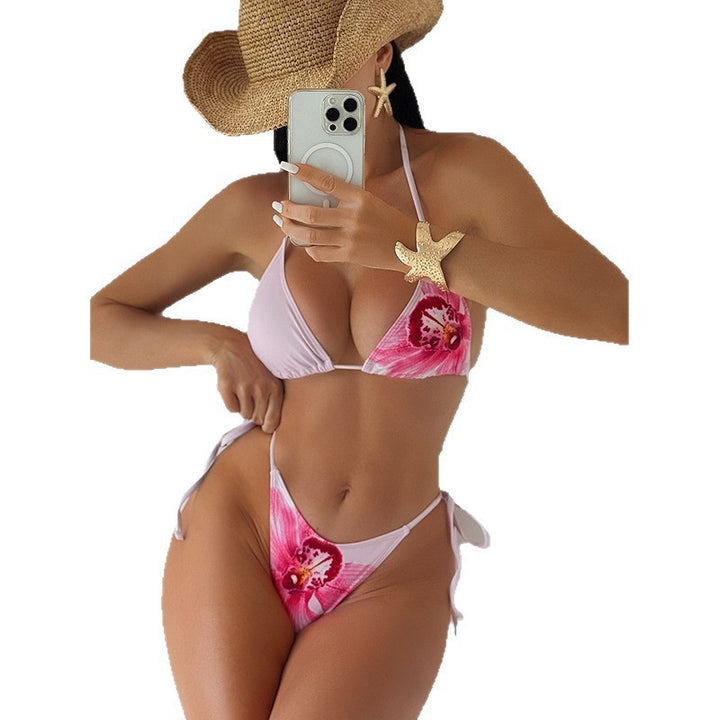 Dame Bikini-sæt med floral Crop-top Skovae