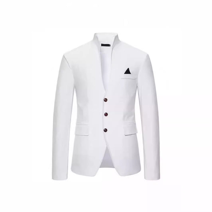 Herrer elegant Sakko med ståkrave Stilla
