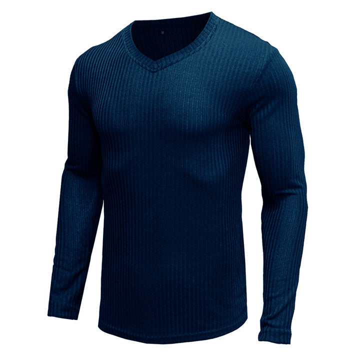 Herrer V-hals cardigan lavet af kvalitets ribstrik Stilla