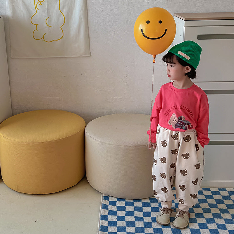 Børn Behageligt Tegneserie Pyjamas Sæt Stilla