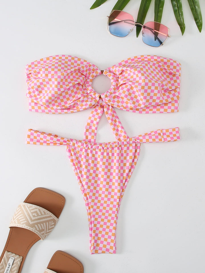 Femme Chic Cut-Out Bandeau Bikini Set Stilla