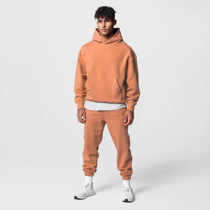 Herrer afslappet hoodie med kængurulomme Stilla