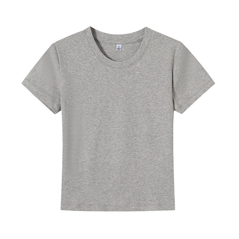 Damer Basic T-shirt med rund halsudskæring og åndbart materiale Skovae