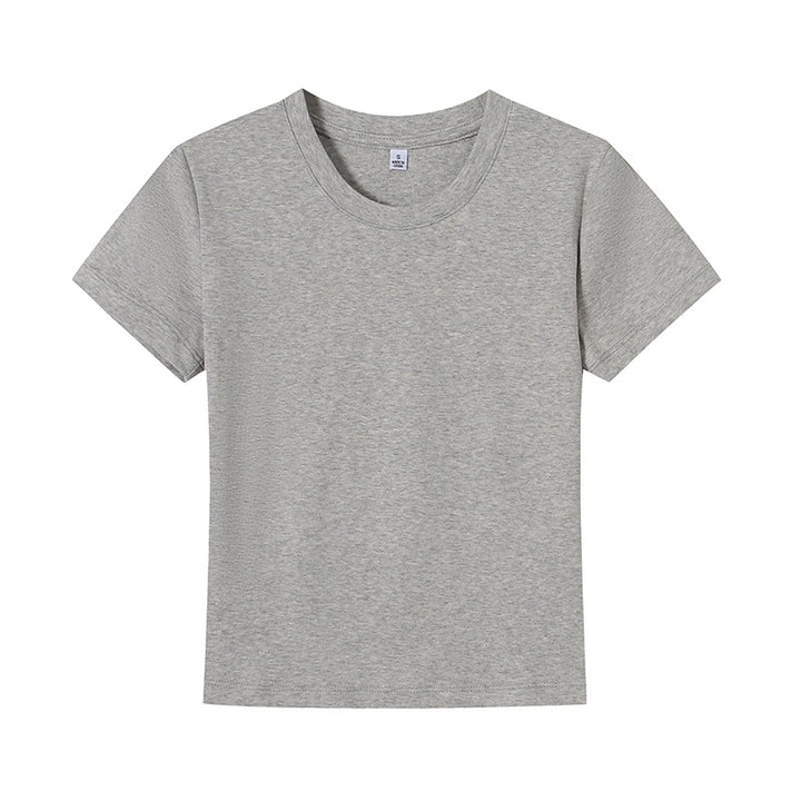 Damer Basic T-shirt med rund halsudskæring og åndbart materiale Skovae