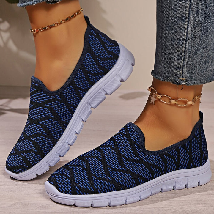 Dame Behagelige Slip-On Sneakers med åndbart overmateriale og skridsikker sål Stilla