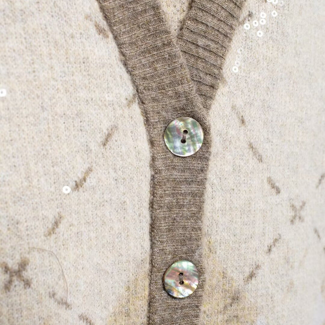 Femme Ærmeløs Argyle Strikvest Stilla