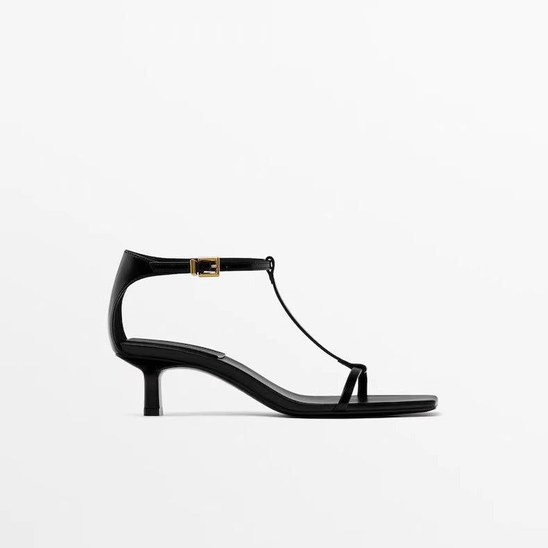 Dame elegante T-rem Kitten Hæle Stilla