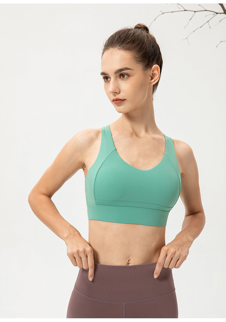 Stilla | Strength Integreret Kop Yoga Bh Fast Sportsvest Med Spænde Til Løb Og Fitness