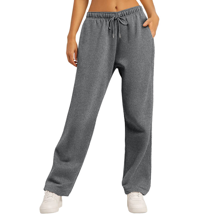Dame Komfortable Casual Joggingbukser med Side lommer Skovae