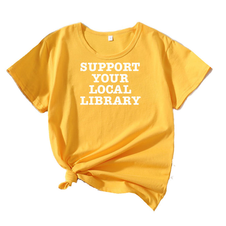 Dame Fritid Litterær Støtte T-Shirt Stilla