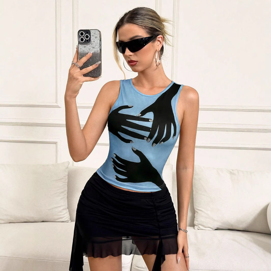 Dame ærmeløs Grafik-Tanktop Stilla