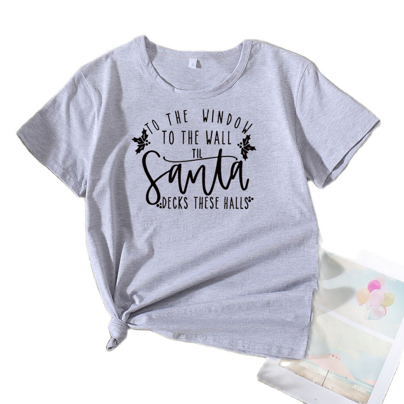 Dame Ferie Tema Grafik T-Shirt Stilla