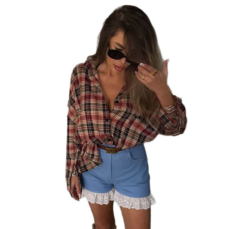 Dame Kædet Overshirt med unikke Cut-Out-ærmer Stilla