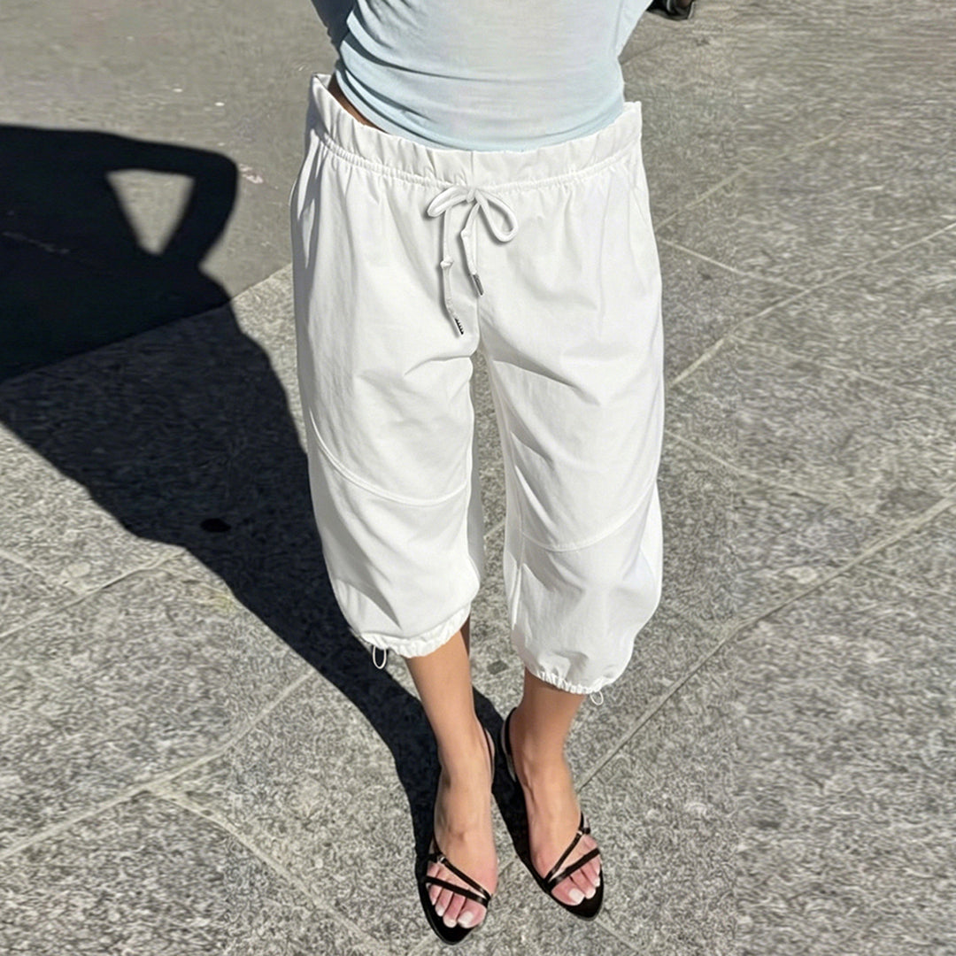 Dame Sporty Relaxed-Fit Joggingbukser med justerbar talje Skovae
