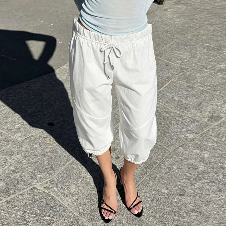 Dame Sporty Relaxed-Fit Joggingbukser med justerbar talje Skovae