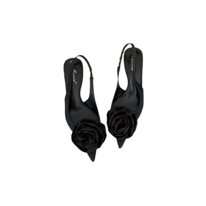 Dame Slingback Pumps med floralt design og elegant hæl Stilla