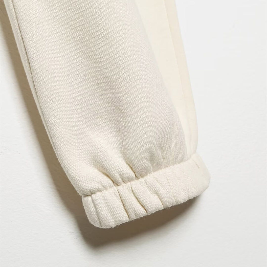 Dame Sweatpants med behagelig elastik og elegant Michigan-print Skovae