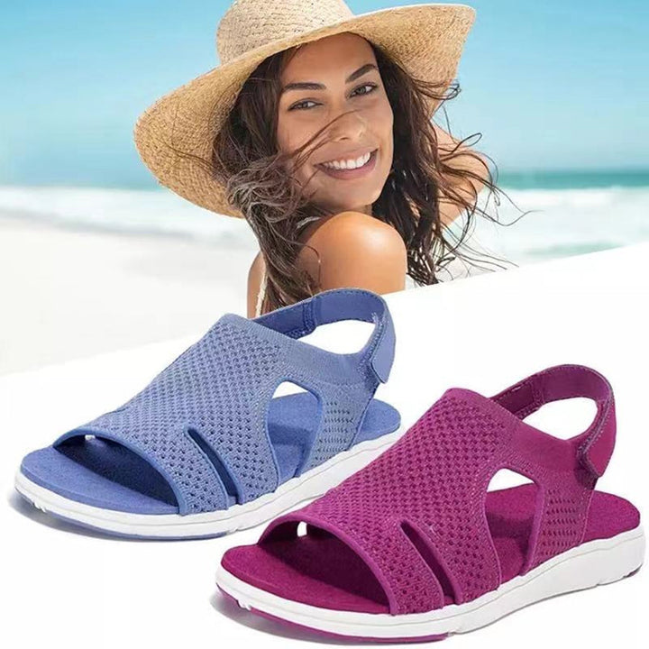 Dame Åndbare Sandaler med fleksibelt Stropdesign Stilla