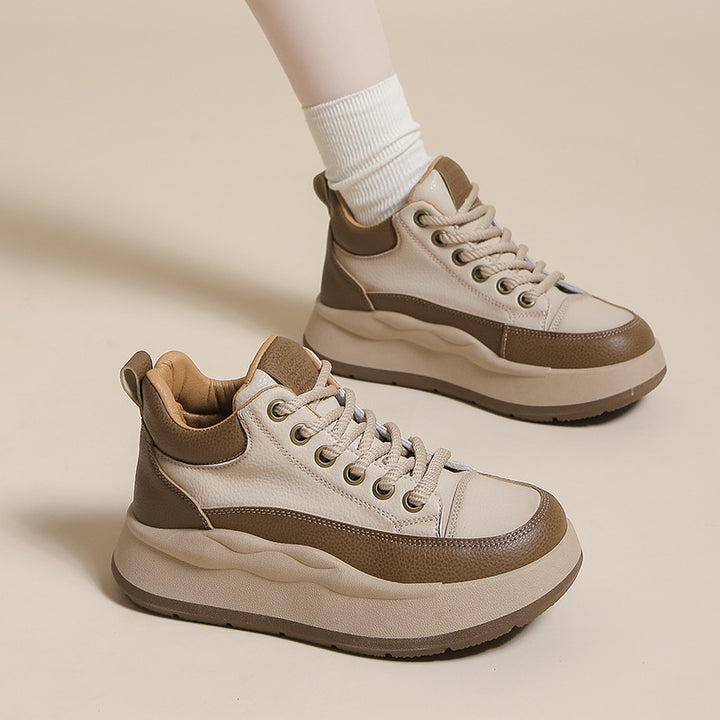 Dame Chunky Sneakers med åndbart overtøj og skridsikker sål Stilla
