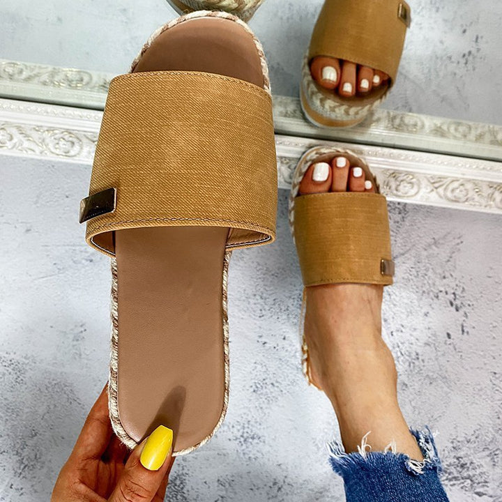 Damer Komfortable Vinkel-Sandaler Stilla