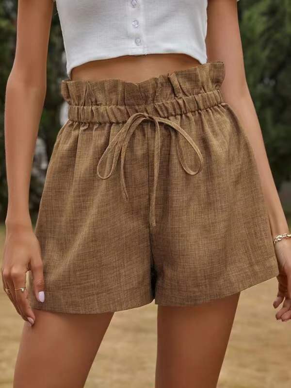 Dame afslappet shorts med elastisk talje Stilla