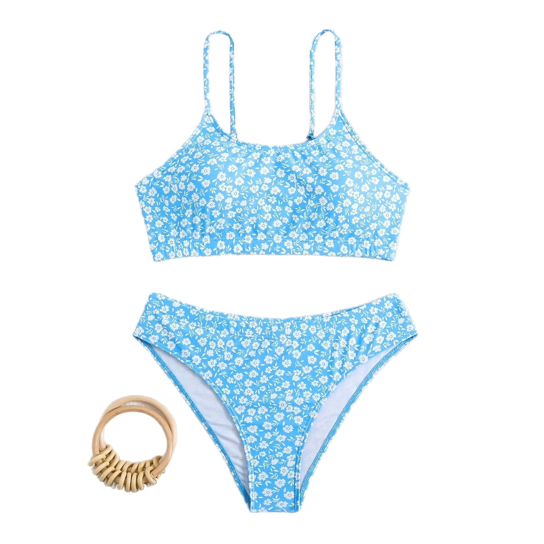 Damer Blomstrende Højtsiddende Bikini Skovae