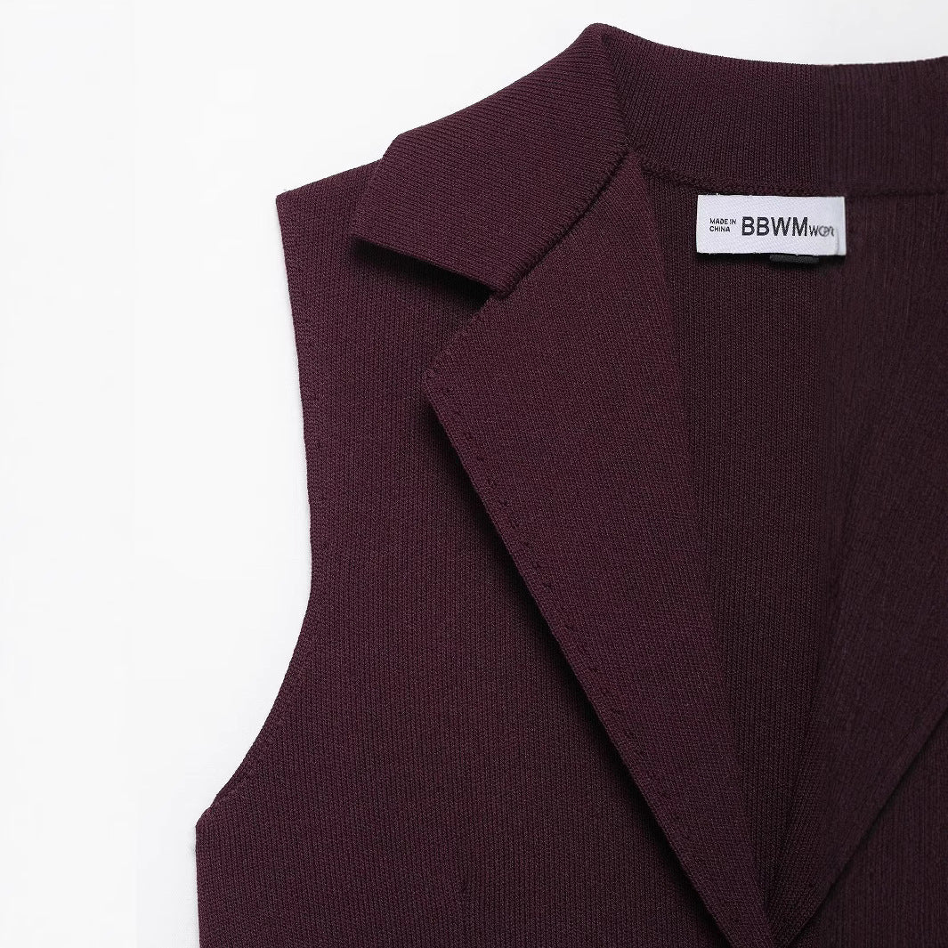 Dame Moderne Vest med taljeret Silhuet og elegante Knapdetaljer Stilla