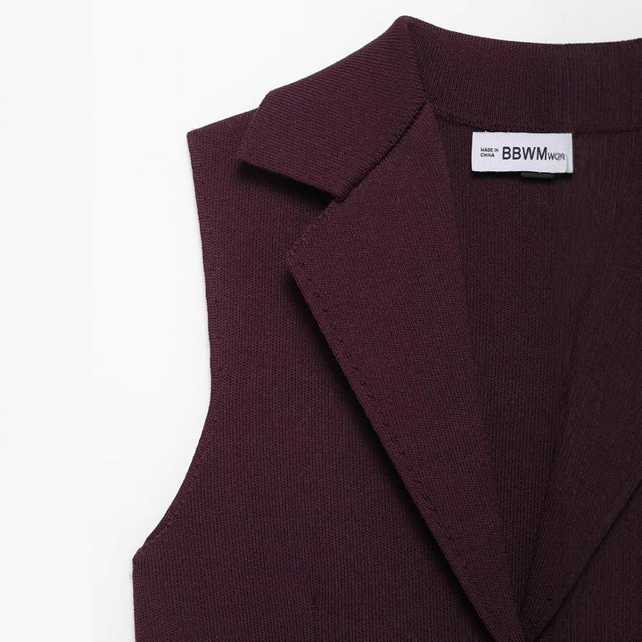Dame Moderne Vest med taljeret Silhuet og elegante Knapdetaljer Stilla