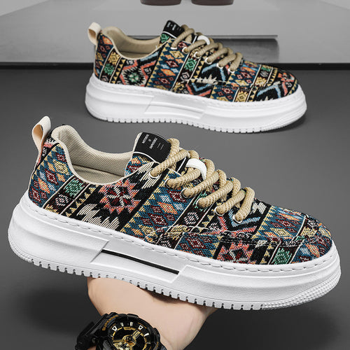 Femme Etnisk Mønstret Lækre Sneakers Stilla