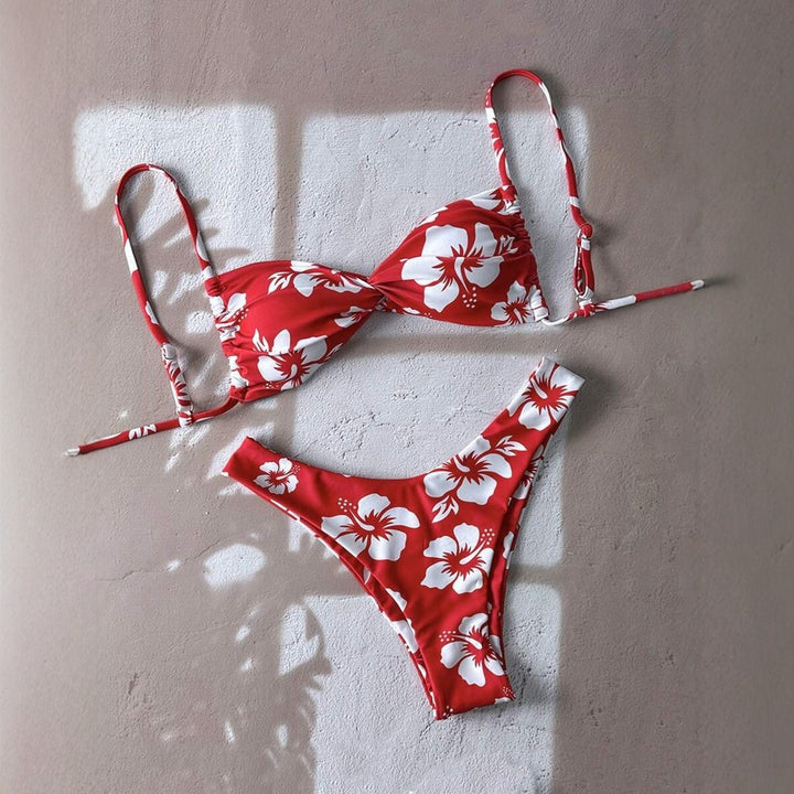 Dame Floral Bikini-Sæt Skovae