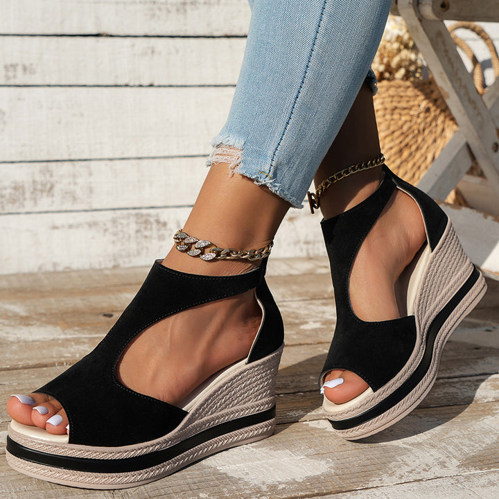 Dame Wedge Sandaler med elegant rem-design og komfortabelt fodseng Stilla