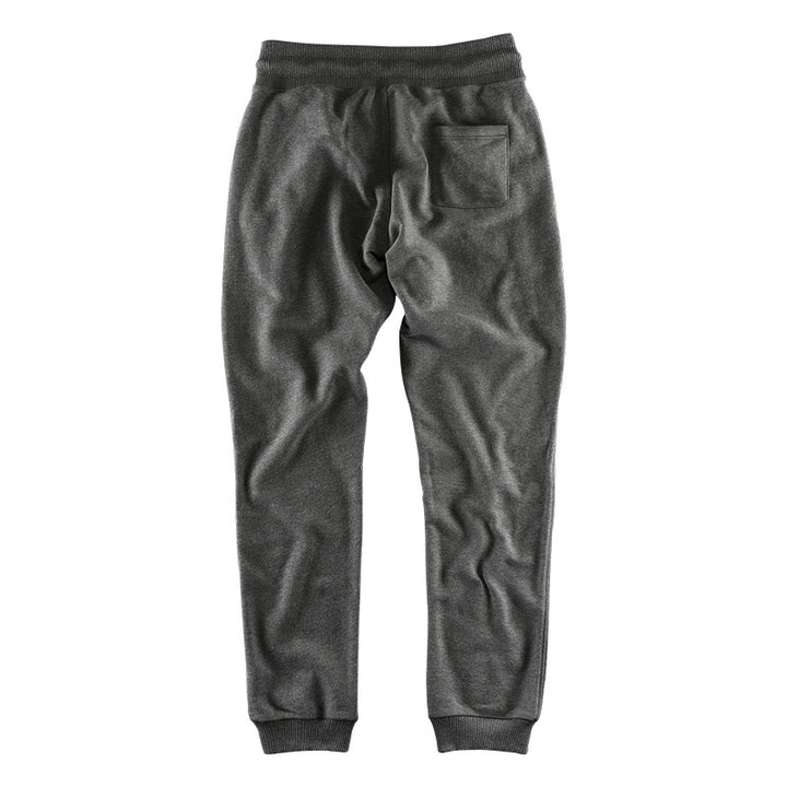 Herre nan Relax-bukser lavet af tung sweatshirt med snor og ribbet ankelafslutning Skovae