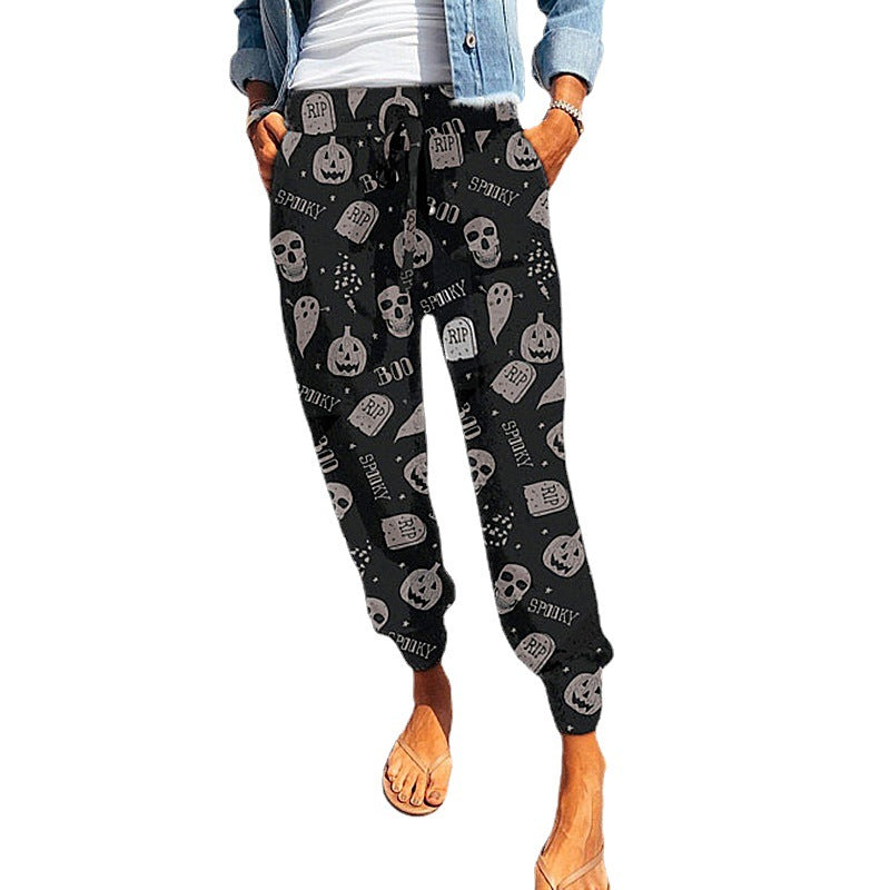 Dame Relaxed Fit Tiertryk Joggingbukser Stilla
