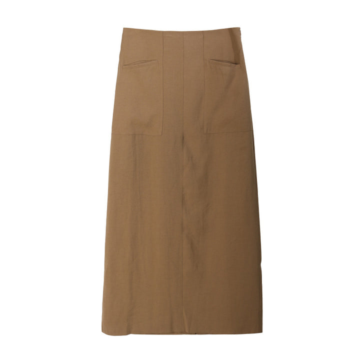 Dame elegant Maxikjole med struktureret overdel og side split Stilla