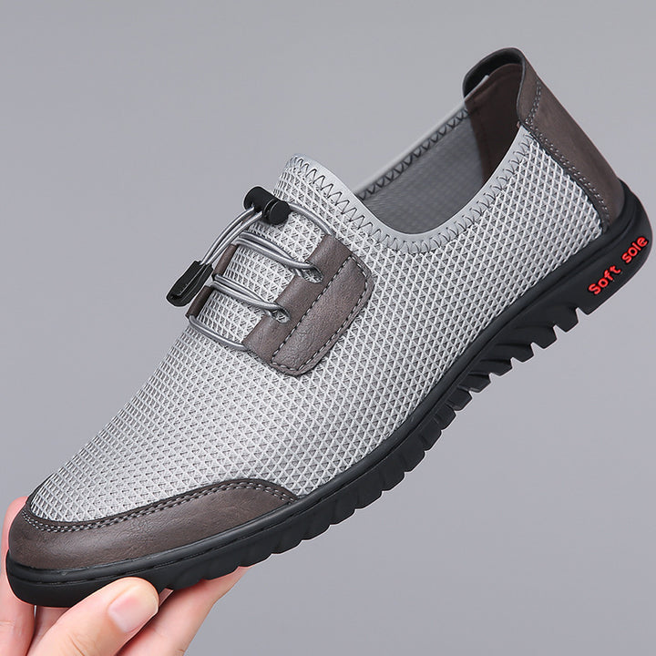 Herrer Åndbare Fritids-Sneakers med fleksibelt netdesign og skridsikker sål Stilla