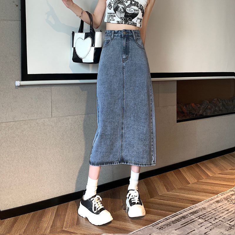 Kvindernes midi kjole lavet af denim Stilla