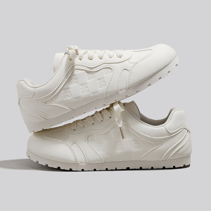 Dame Sneakers i sporty-elegant design med blomster mønster og skridsikker sål Stilla