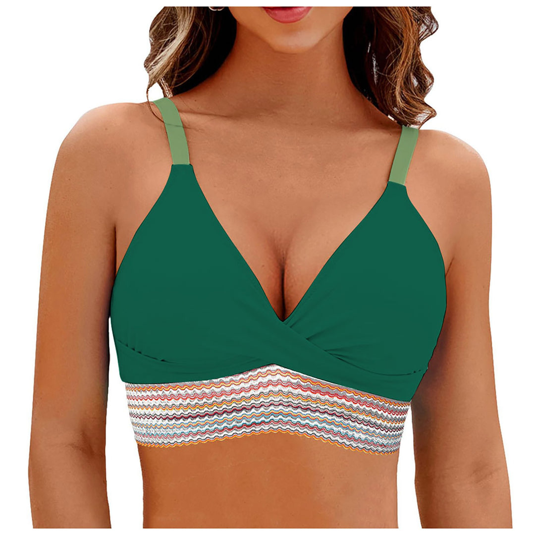 Dame Wickel-Bikini-top med moderne mønster Skovae