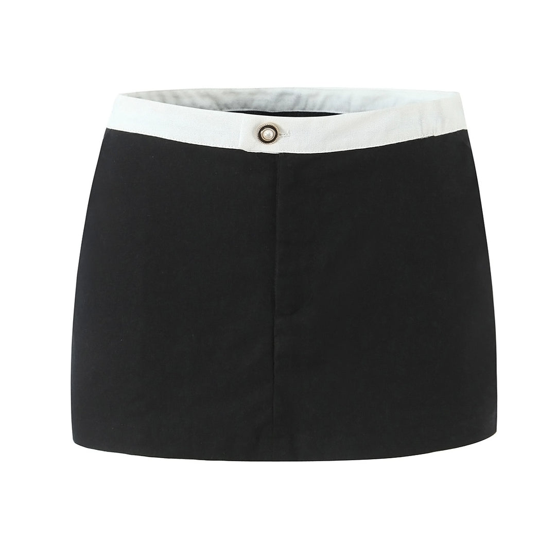 Dame Mode Mini Skirt med smart kant Stilla